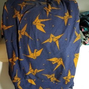 Lularoe TC leggings paper cranes